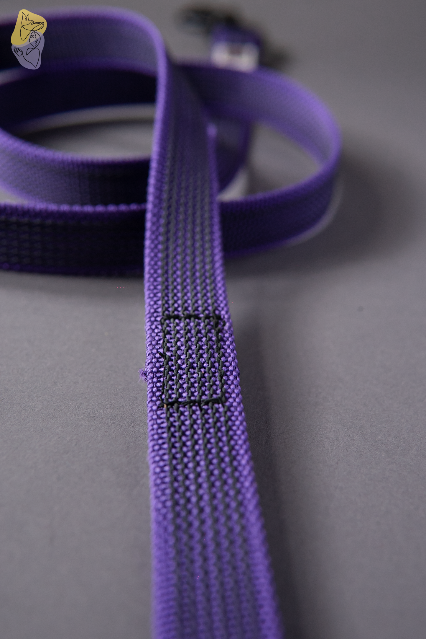 Rubber Grip Leash - Purple