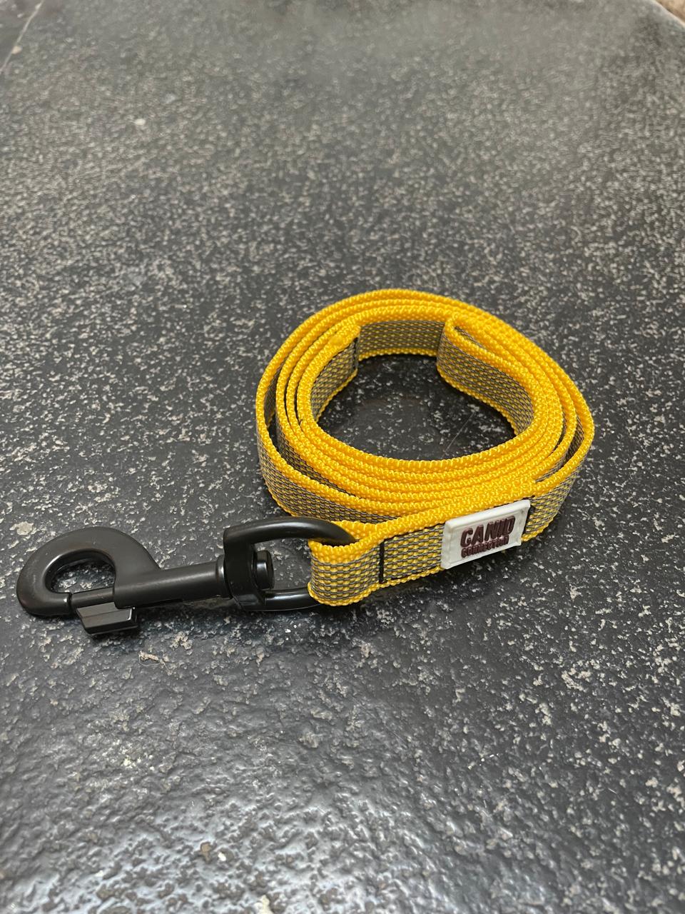 Rubber Grip Leash - Yellow