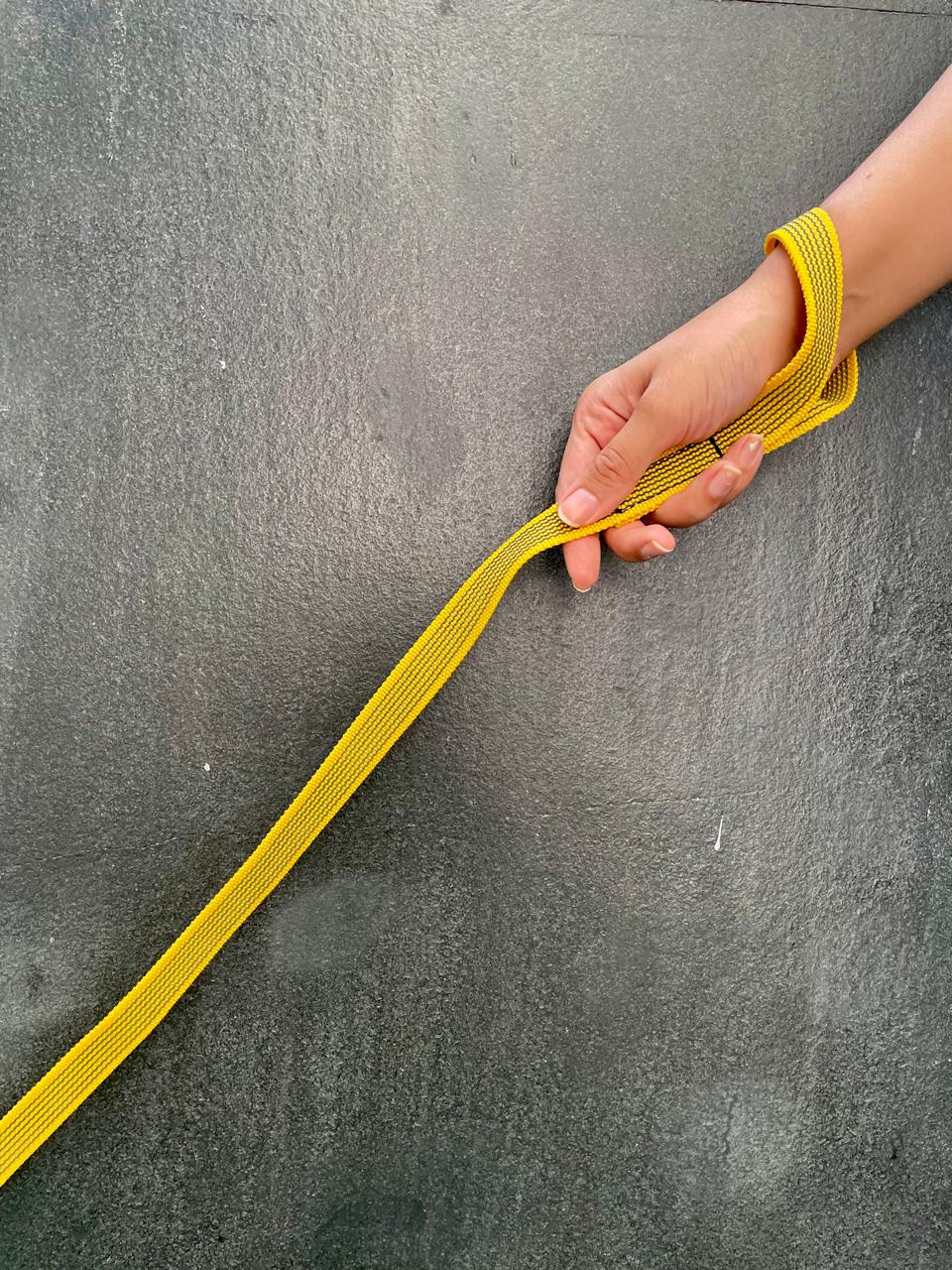 Rubber Grip Leash - Yellow