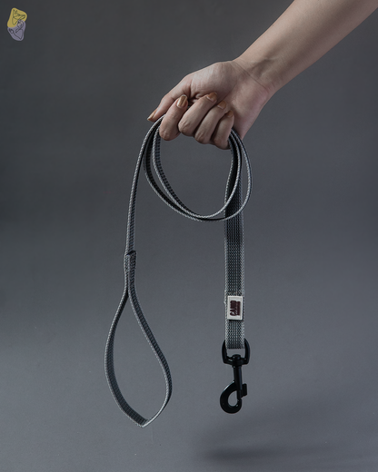 Rubber Grip Leash - Grey