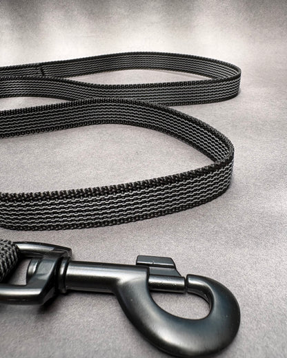 Rubber Grip Leash - Black