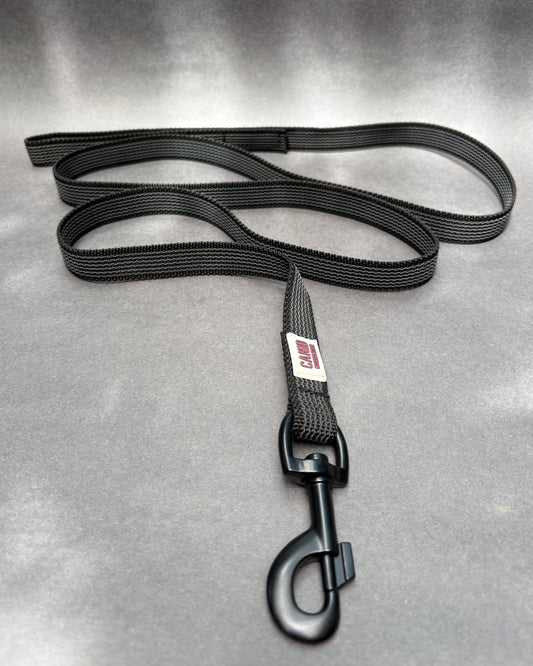 Rubber Grip Leash - Black