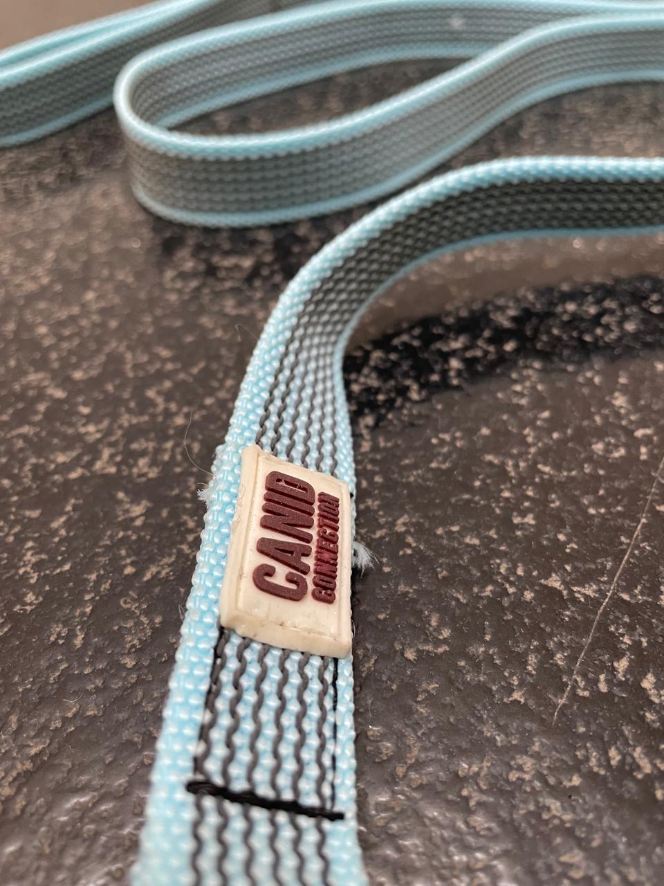 Rubber Grip Leash - Light Blue