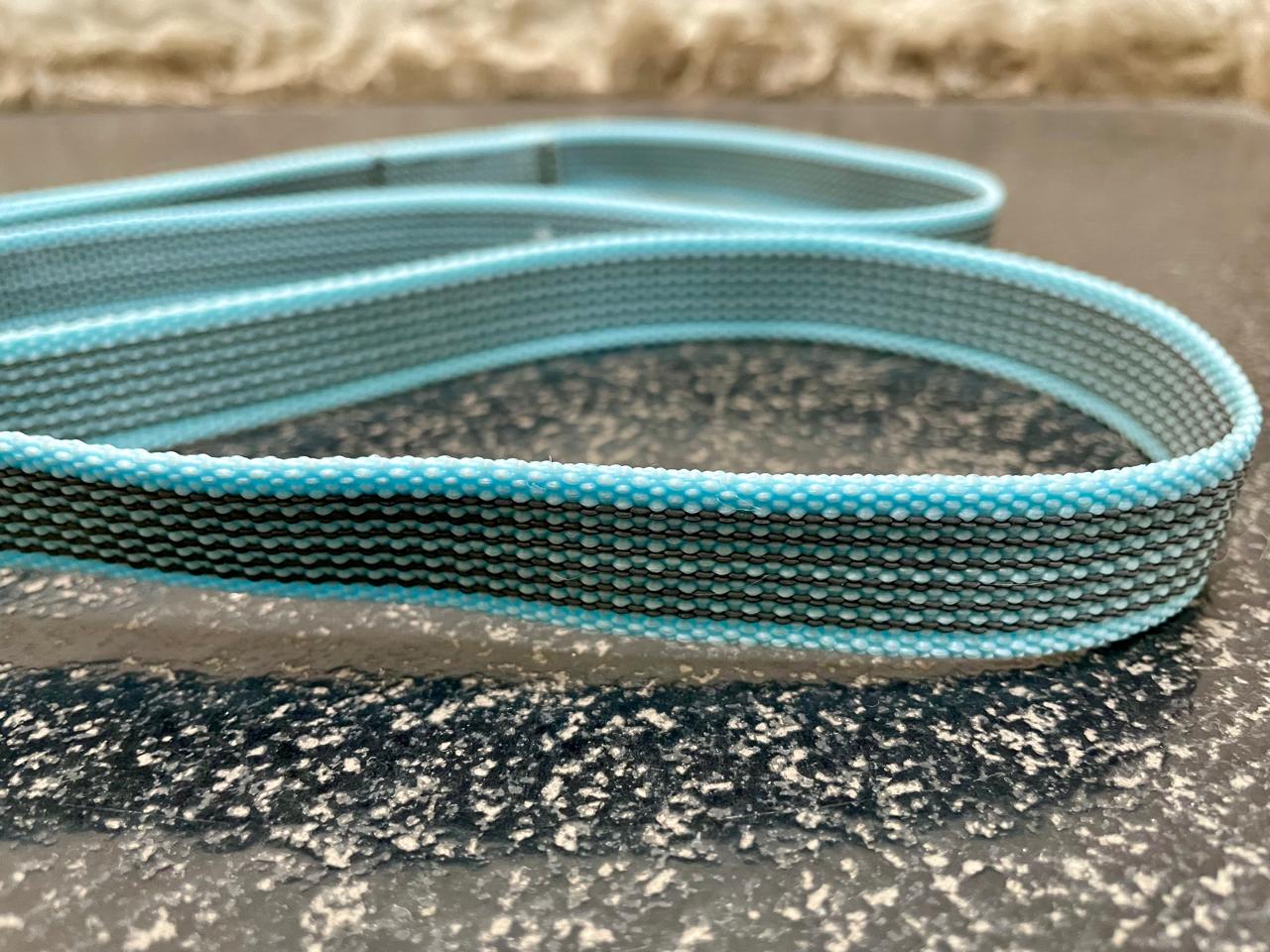 Rubber Grip Leash - Light Blue