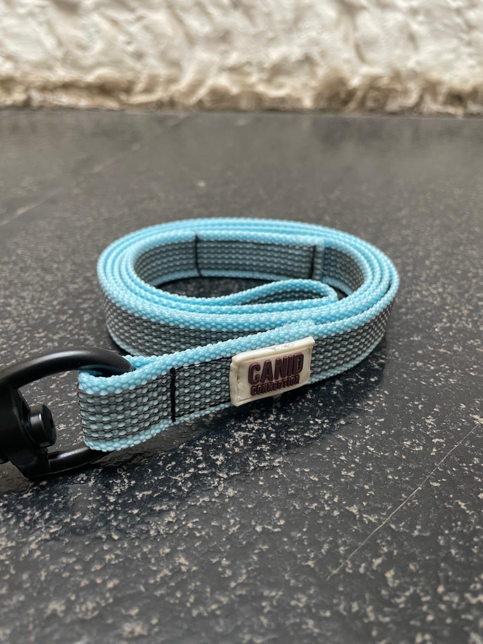Rubber Grip Leash - Light Blue