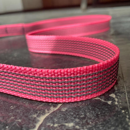 Rubber Grip Leash - Hot Pink