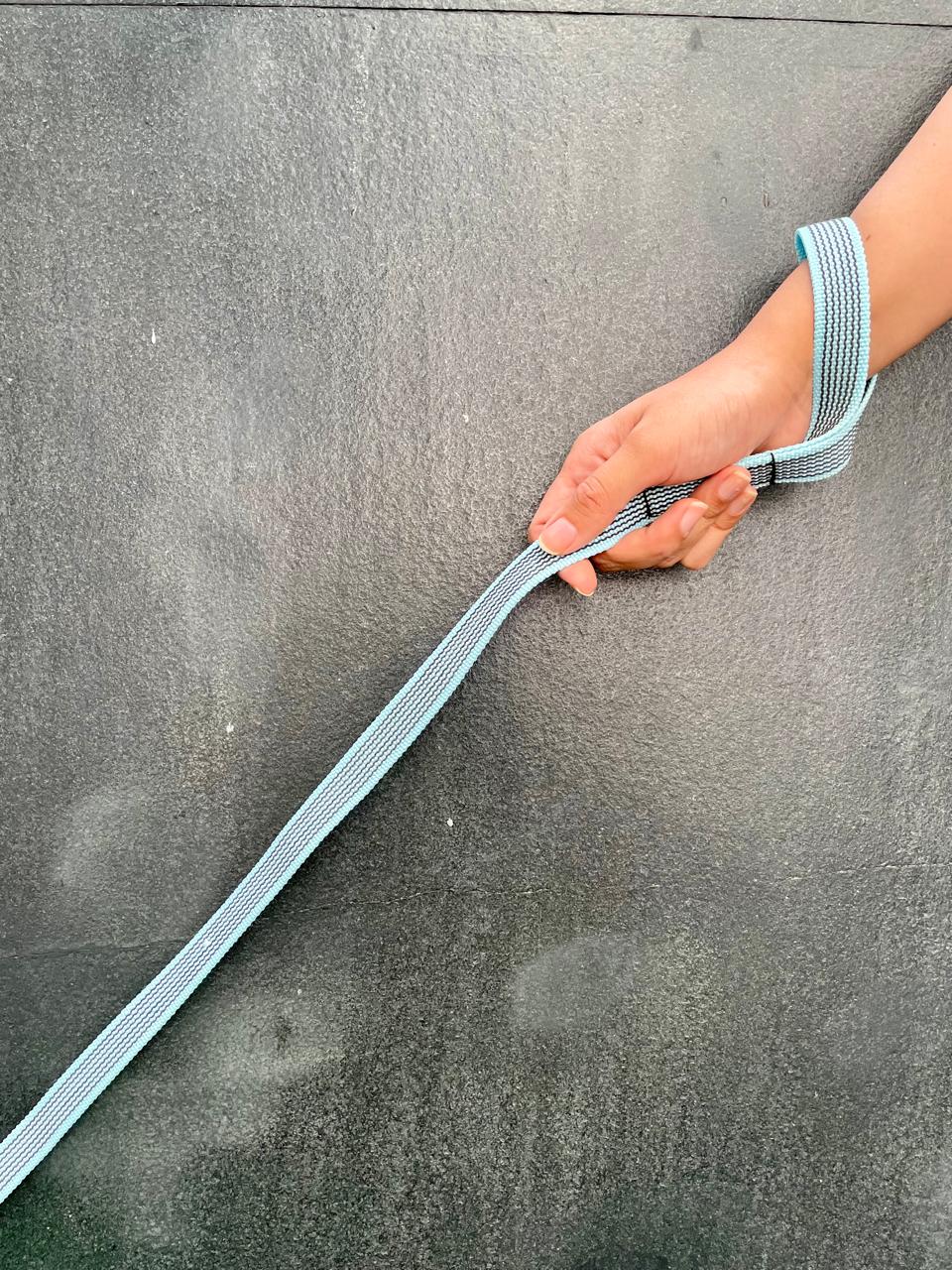 Rubber Grip Leash - Light Blue