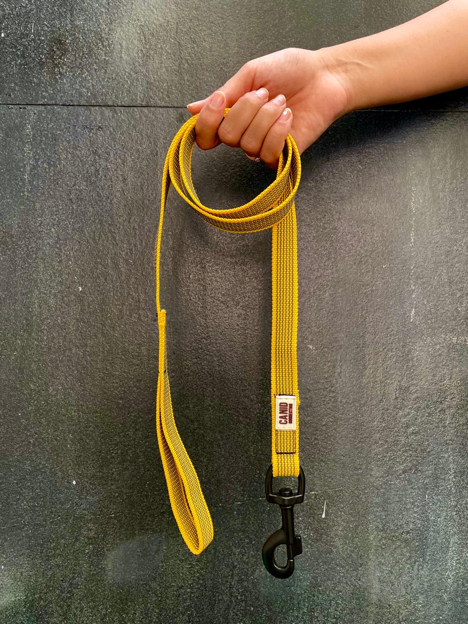 Rubber Grip Leash - Yellow